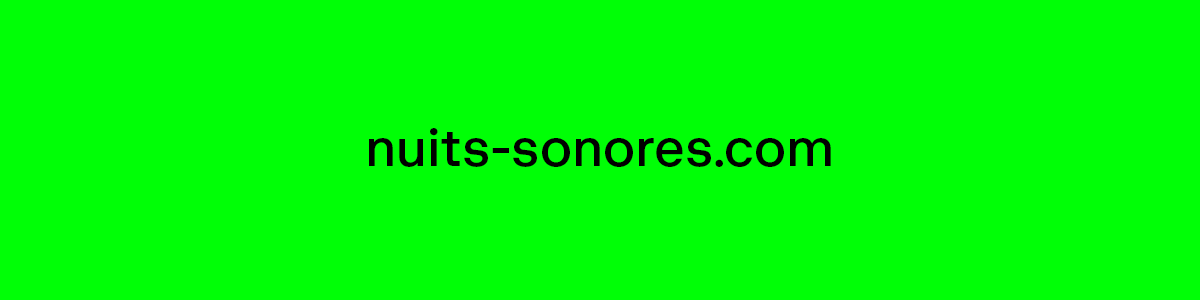 Nuits Sonores