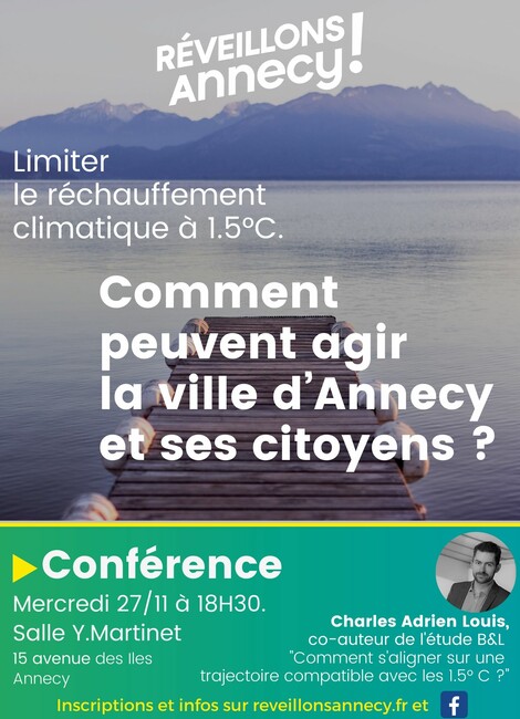 Limiter le réchauffement climatique à 1.5°C : Comment peuvent agir la ville d’Annecy et ses citoyens ?