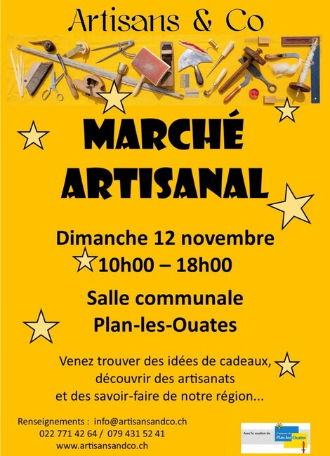 Marché artisanal à la salle communale