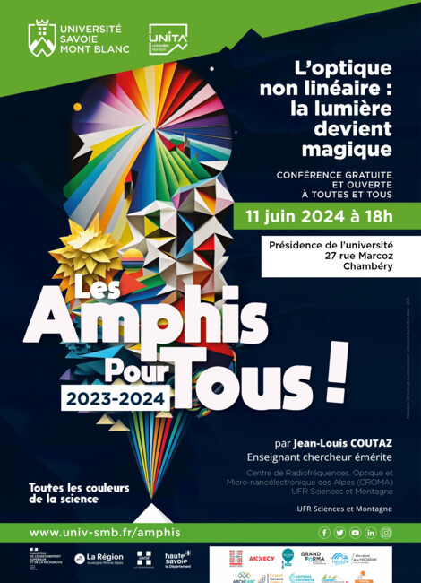 Amphis Pour Tous -  L’optique non linéaire : la lumière devient magique