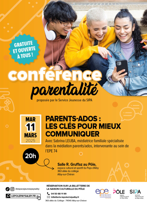 Conférence : « Parents-ados : les clés pour mieux communiquer »