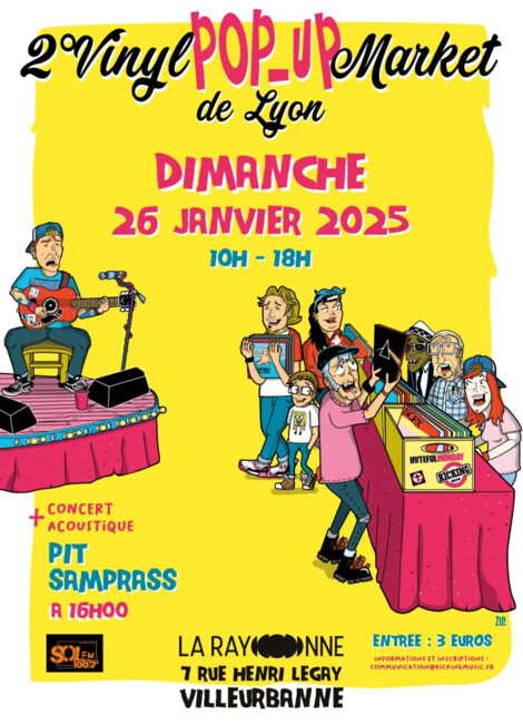 2ème Vinyl Pop-Up Market de Lyon avec Pit Samprass