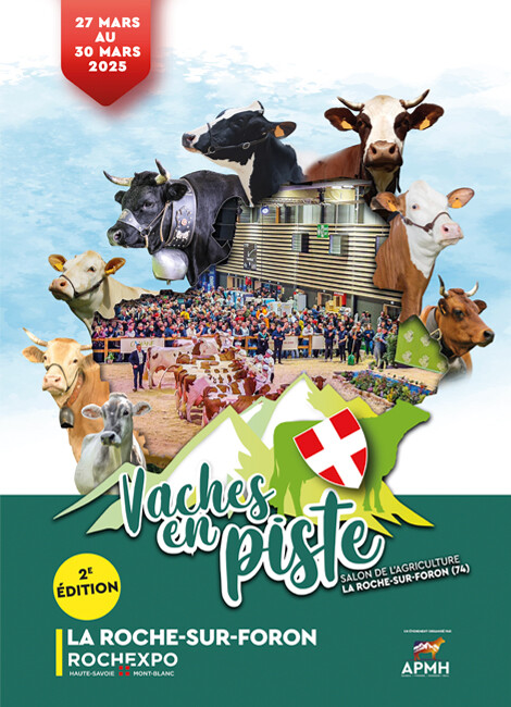 Vaches en piste, salon de l'agriculture