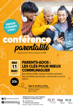 Conférence : « Parents-ados : les clés pour mieux communiquer »