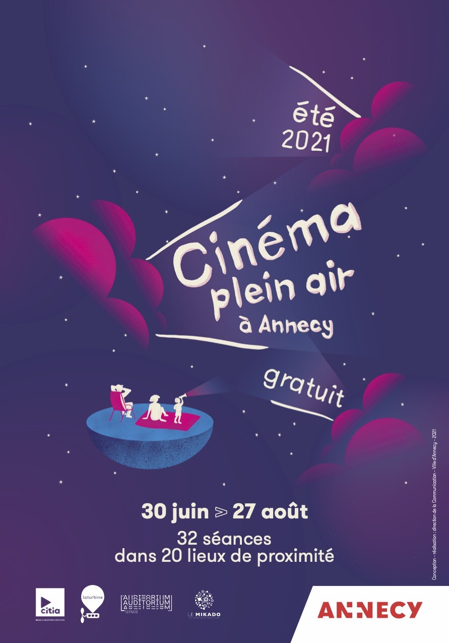 Cinéma plein air à Annecy !  Des rendez-vous tout l'été