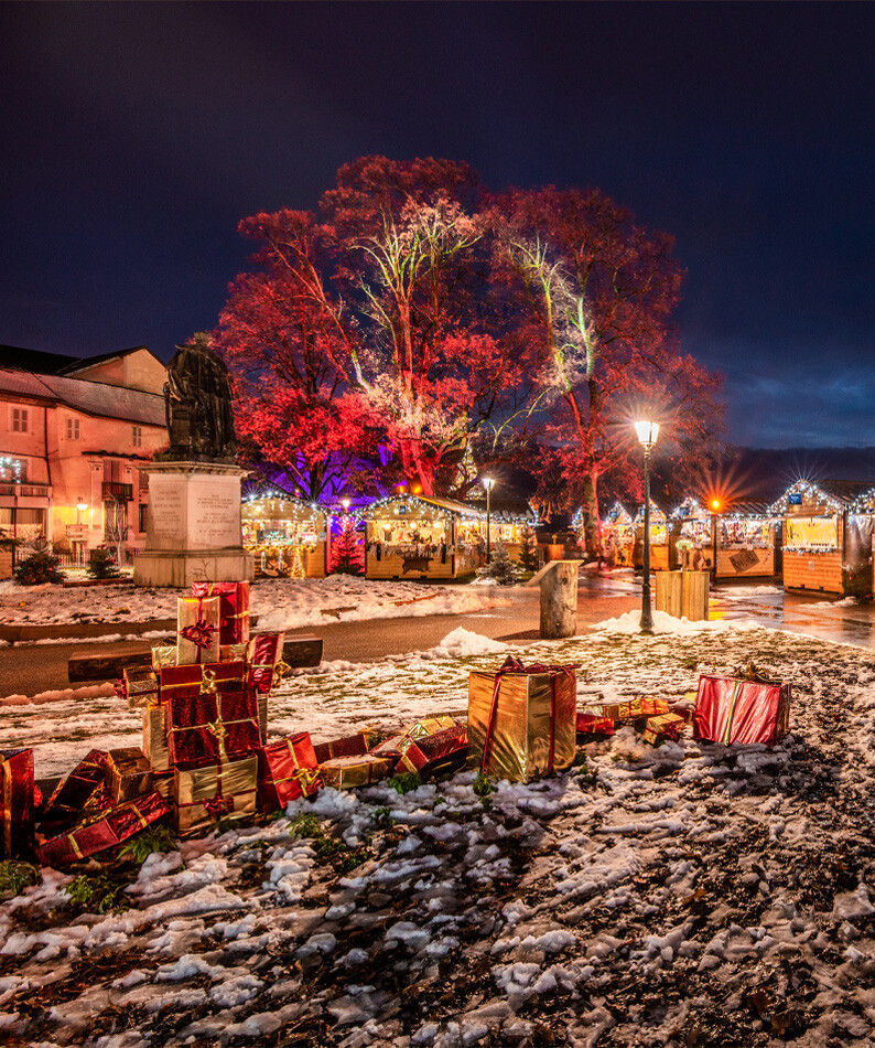 Marché de Noël Fééri que à ThononlesBai ns Les féériques sont de